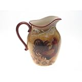 Certified International Golden Rooster 3-1/4-quart Pitcher