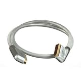 Ex-Pro Ultimate Range Pro 2.4m 99.9997% oxygen-free QUAD SHIELDED - Gold Metal Plug Scart Cable Lead, 21 Pin, Fully Screened, Metal Housing - Nylon Braided cable.