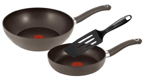T-fal 【Amazon.co.jp限定】 IHコンフォートセット(ウォックパン28cm・フライパン21cm・ロングターナー)