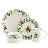 Pfaltzgraff Berry Garland Dinnerware Set, 48 Piece, Service for 12