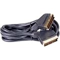 5m Scart Lead / Gold Plated / 21 Pins Connected / 5 Metre / Screened cable (BY CABLES 4 ALL)