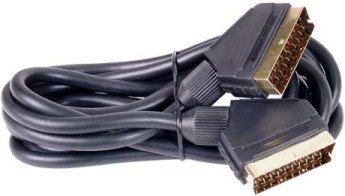5m Scart Lead / Gold Plated / 21 Pins Connected / 5 Metre / Screened cable (BY CABLES 4 ALL)