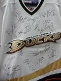 Signed Ducks, Anaheim (2006-07 Stanley Cup Champions) Anaheim Ducks Jersey by the 2006-07 Stanley Cup Team