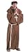 Medieval Monk with Wig Men's Costume Adult Halloween Outfit - One Size