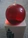 Partylite Auraglow Holiday Ball Candle Ruby Red Retired