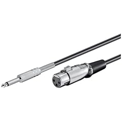 6.0m 6.3mm Micro Klinkenstecker auf 3-pol. XLR Kupplung