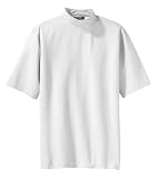 Sport-Tek Pima-Tek Short Sleeve Mock, L, White