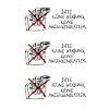 Herma Hinweisetiketten, "Keine Werbung Anzeigenbl.", wetterf., 1 Bl., 5742