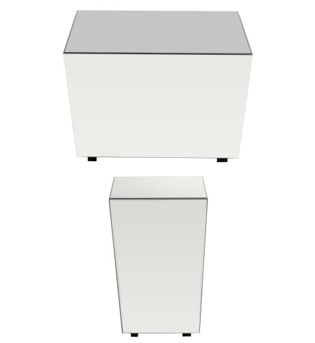 Autograph Mandeville Mirrored Cubes Coffee and Side Table Set