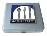 Blue Bon Appetite Large Vitamin Mirror Case