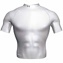 UnderArmour ColdGear Core Mock Shortsleeve - White/Black