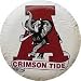 Alabama Crimson Tide Elephant w/A Tire Cover - White Image