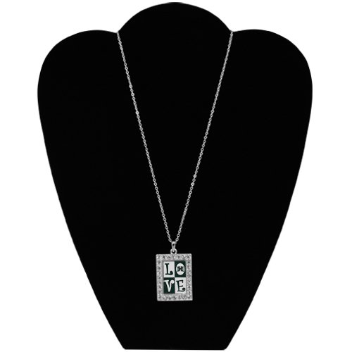 NCAA Hawaii Warriors Square Love Necklace