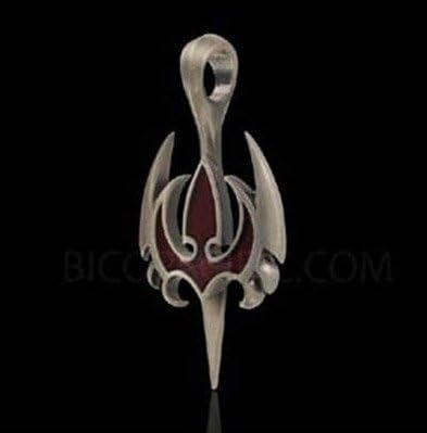 Bico Australia Jewelry (B133 Red) Aegis - Comfort of Confidence (With Free Black Rubber Necklace 18"-20")