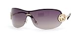 AUTHENTIC GUCCI 2773/S J5G GOLD METAL BROWN GRAY GRADIENT RIMLESS SHIELD SUNGLASSES
