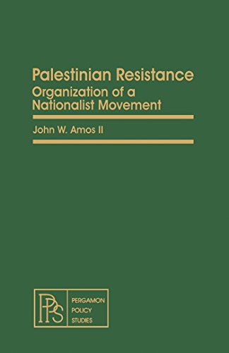 Palestinian Resistance: Organization of a Nationalist Movement (Pergamon policy studies on international politics)