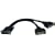 1FT DMS-59 To 2 Dvi-i Female Splitter Cable