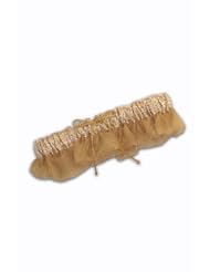 Gold Banded Bridal Garter by Simply