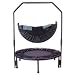 Folding Trampoline with Folding Legs & Free Stabilizing Bar & Travel/storage Bag