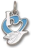 Toronto Blue Jays "I Heart New Logo" 1/2" Enamel 14K Enamel Pendant