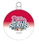 Philadelphia PHILLIES 2008 WORLD SERIES Champions Deluxe Glass Ball Christmas ORNAMENT