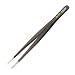 Wiha 44520 Tweezers, ESD Safe, Universal Blunt Tip Serrated
