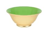Caspari Medium Lacquer Bowl, Apple Green and Gold
