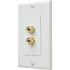 Binding Post Wall Plate (1 Speaker)