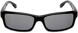 New Ray Ban RB4151 601 K3 59mm Shiny Black Gray Mirror Silver Polarized Sunglasses