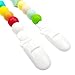 Pacifier Clip - 2 Pack - Silicone Baby Teething Pacifier Clip - UNISEX - BPA-Free - Non-Toxic