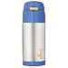 Foogo by Thermos Leak-Proof SS 12 oz Straw Bottle in Blue