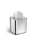 simplehuman Square Tissue Box Holder, Chrome