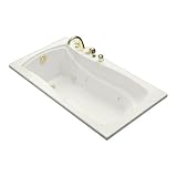 Kohler 1224-L-0 Mariposa 5.5 Whirlpool Bath Tub in White with Flange and Left Hand Drain