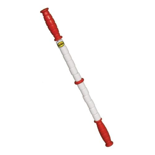 Hyrbrid Stick - 23 Inches - Standard Flexibility With Red Handles - By The Stick - Therapeutic Body Massage Stick - Potentially Improves Flexibility - Aids Muscle Recovery And Muscle Pain - Provides Myofascial Release