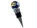 ArtisanStreet's Rainbow - Dichroic Fused Glass Art Bottle Stopper With Wood Stand. Use for 750 ml or 1 L Wine or Liquor Bottles, Oil & Vinegar, Cooking Wine or Perfume Bottles. One of a Kind.