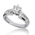 SAVE $2693.87 - 14K White Gold Round Cut Diamond Promise Engagement Ring (0.90ct.tw, HI Color, SI2-3 Clarity) $978.88