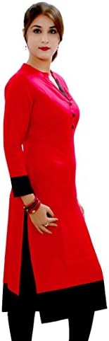 Fabboom Red Long Formal Style Fancy Kurti Buy Online