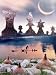 Chess Art Print "Optical Illusion" Unique Poster