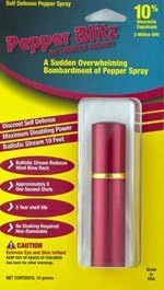 Self Defence Pepper Blitz 3/4 oz. Lipstick Pepper Spray (15g) Blue