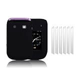 BLACKBERRY STYLE 9670 HYBRID CASE - BLACK, WITH 6 SCREEN PROTECTORS