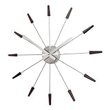 Nextime Spike Clock Wood (60cm Dia)