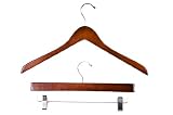 120 Wooden Wood Hangers 100 Top, 20 bottom, Dark Cherry (Box of 120)(Free Shipping!)