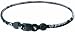 Phiten Star Necklace, Black, 18"
