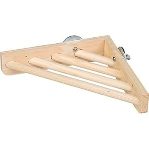 Prevue Pet Products BPV3300 Wood Corner Shelf Laddered Platform for Bird Cages, 7 by 7-Inch Prevue Pet Products BPV3300 Wood Corner Shelf Laddered Platform for Bird Cages, 7 by 7-Inch
