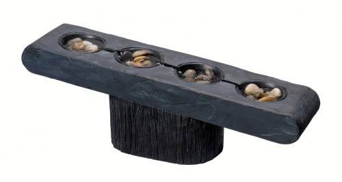 Ukiah Indoor Table Fountain in Dark Gray