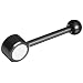 Carbon Steel Metric Adjustable Handle with Ball Knob, Threaded Hole