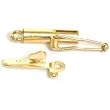 14K Yellow Gold Large Barrel Locking Clasp for Chains
