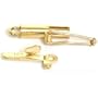 14K Yellow Gold Large Barrel Locking Clasp for Chains