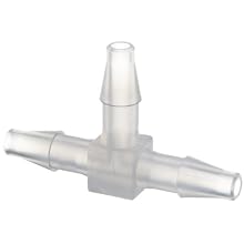 Value Plastics Natural Polypropylene Tube Fitting, Classic Series Barbed Tee, Tube ID