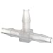 Value Plastics Natural Polypropylene Tube Fitting, Classic Series Barbed Tee, Tube ID